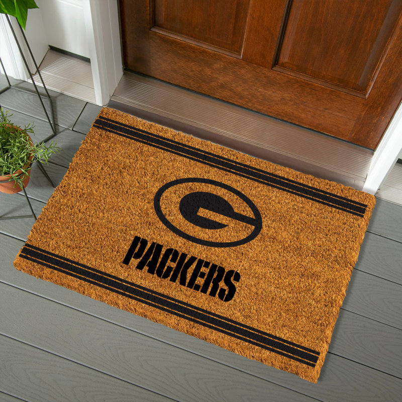 Grand tapis couleur coco 36 po x 24 po Green Bay Packers