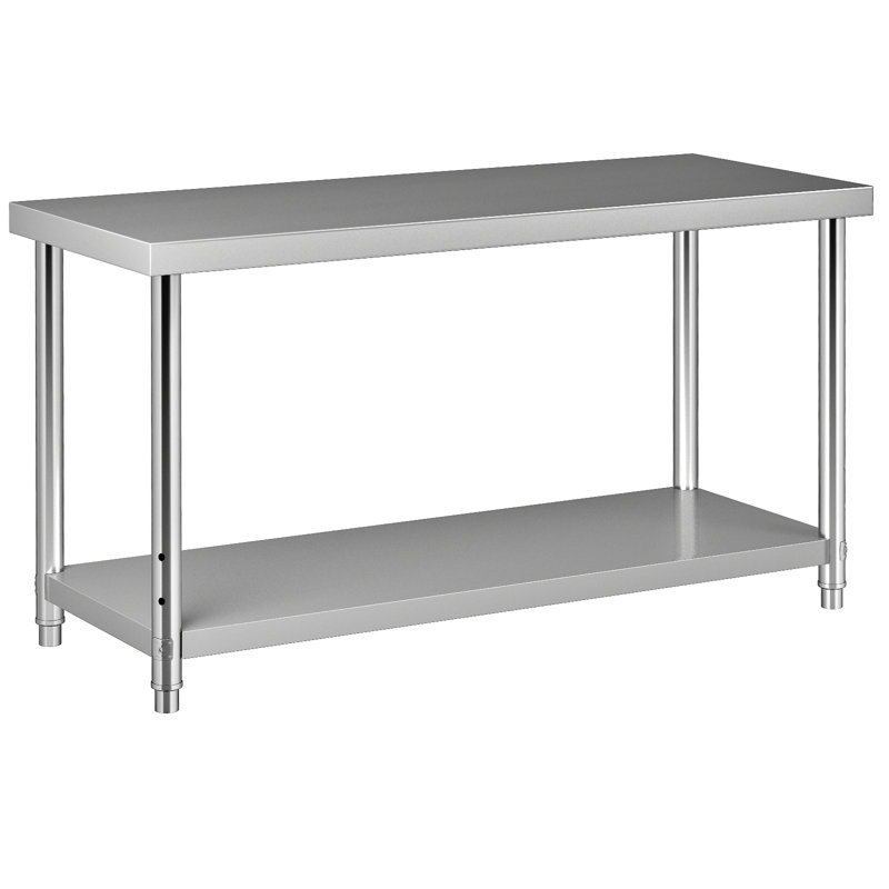 Établi à plateau en métal Demnan, H 34 po x l 60 po x P 24 po