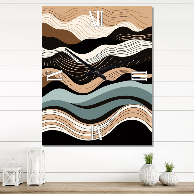 Horloge murale Teal, Grand