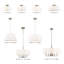 Vino Single Light Linen Blend Steel Dimmable Pendant