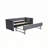 Velvet Upholstered Daybed with Trundle,USB Port ,Side Pockets-919006749