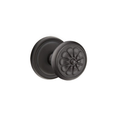 Ensemble de faux boutons Emtek avec bouton rosette et pétales Tuscany # 12
