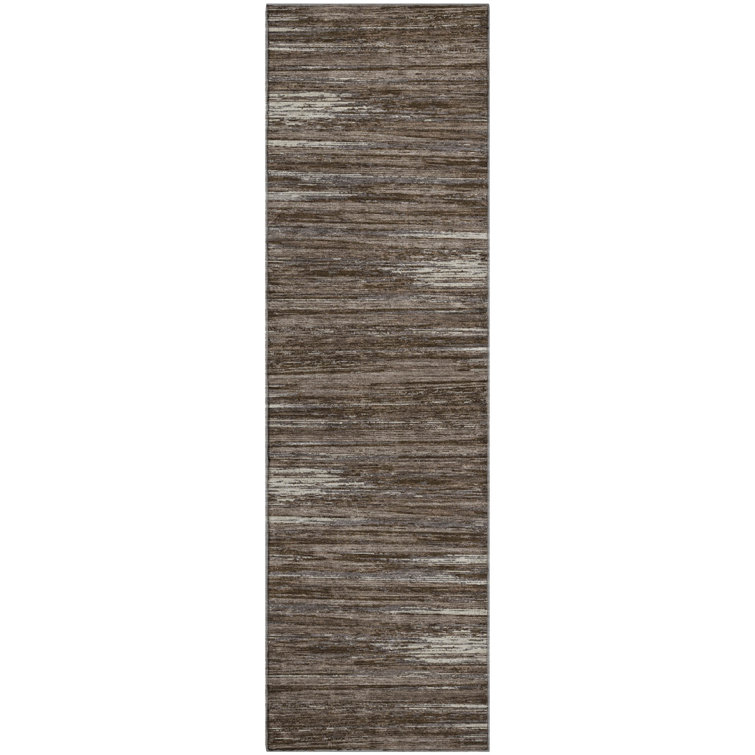 Premium Machine Washable Prisco Brown Rug