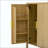 Modern Stripe Door Storage Cabinet, 4-Door Sideboard With Back-Of-Door Storage Racks & Side Hooks, Adjustable Shelves, MDF Cabinet With Aluminum Handles For Living Room, Dining Room-287512234