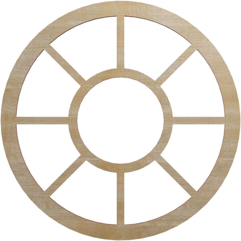 Médaillon de plafond 18 po x 18 po x 6 1/2 po x P 1/4 po Grace, Bouleau, H 16 po x l 16 po x P 0,25 po