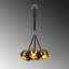 Lustre industriel moderne, finition cuivre, 30 cm de diamètre x 42,5 po de hauteur | Hauteur réglable, corps en métal, 3 x douilles E27 de 40 W maximum | Parfait pour les décors glamour et scandinaves, luminaire élégant pour la maison et le bureau-1665021160-1631793654