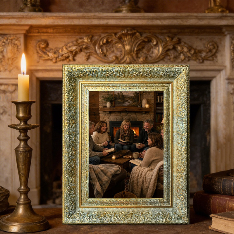 Cadre photo élégant antique en or antique 1PC pour photos 11 po x 14 po et mémoire de voyage, Antique Gold, 1, 11" W x 14" H