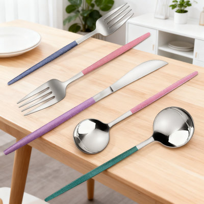20-Piece Stainless Steel Flatware Set, Mirror And Satin Finish Silverware Service For 4, Dishwasher Safe Cutlery Set For Home And Restaurant Use