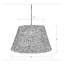 Luminaire suspendu en rotin festonné