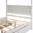 Brushed White Canopy Bed - Comfortable Sleep Experience Modern Frame Customizable Style Options