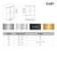 Porte de douche coulissante double sans cadre avec verre givré l 62-67 "x H 76"-126719521