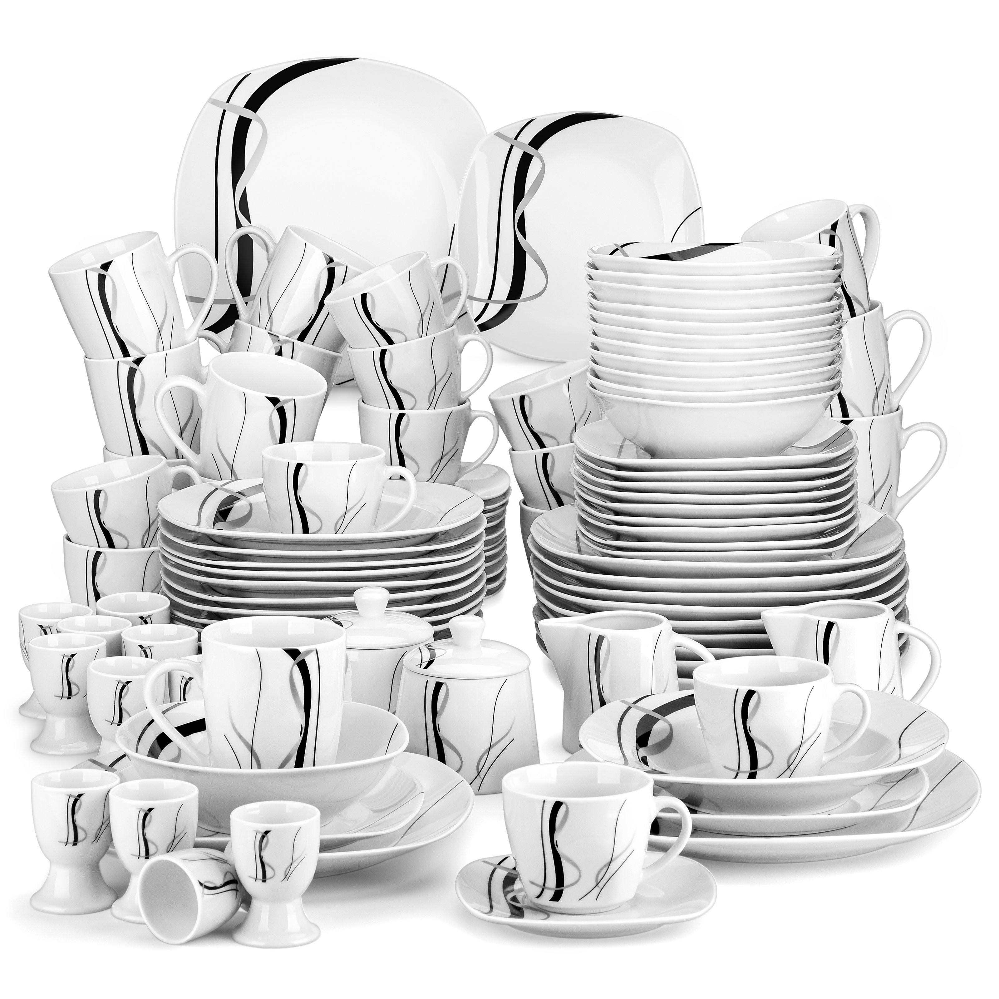 Orren Ellis Cerium Porcelain China Dinnerware Set Service for 12