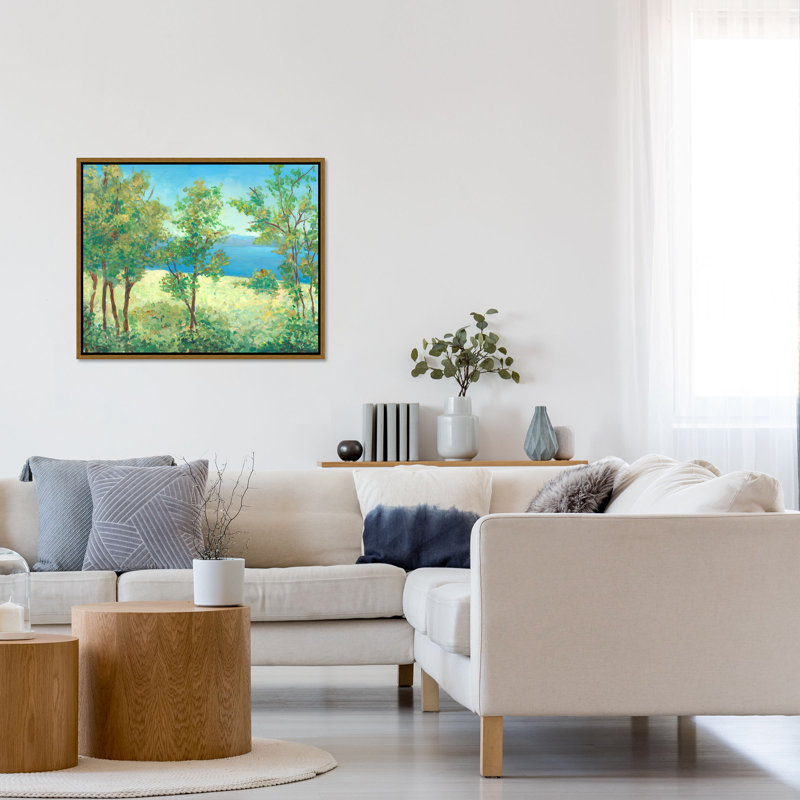 A Quiet View I Painting by Mark Sargent, 37.75" H x 46.75" W, Glass Coat