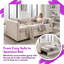 Lit de jour simple à très grand avec gigogne et canapé-lit en chenille avec tiroirs de rangement-320687158