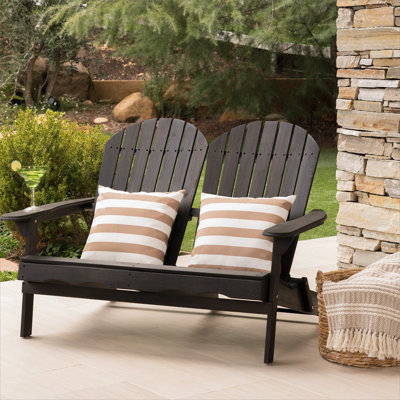 Causeuse confortable et élégante Malibu Adirondack pour une vie en plein air relaxante, idéale pour la terrasse, la cour ou le jardin