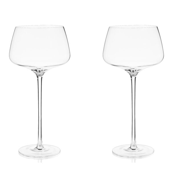 Raye Angled Crystal Amaro Spritz Glasses Set of 2