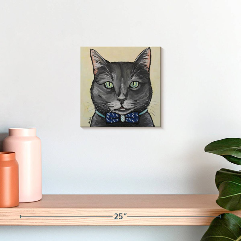 Brampt Cat Smokey Gray Tabby, 10" H x 10" W