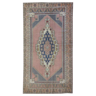 Konya One-of-a-Kind 4'8" X 8'7" 1950s Wool Area Rug in