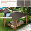 12 pi. L 10 pi. D Pavillon de jardin en acier