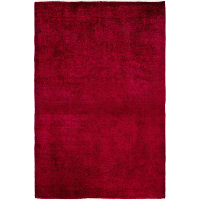 Overdyed One-of-a-Kind 3' 10" X 6' 0" Hand Knotted Area Rug