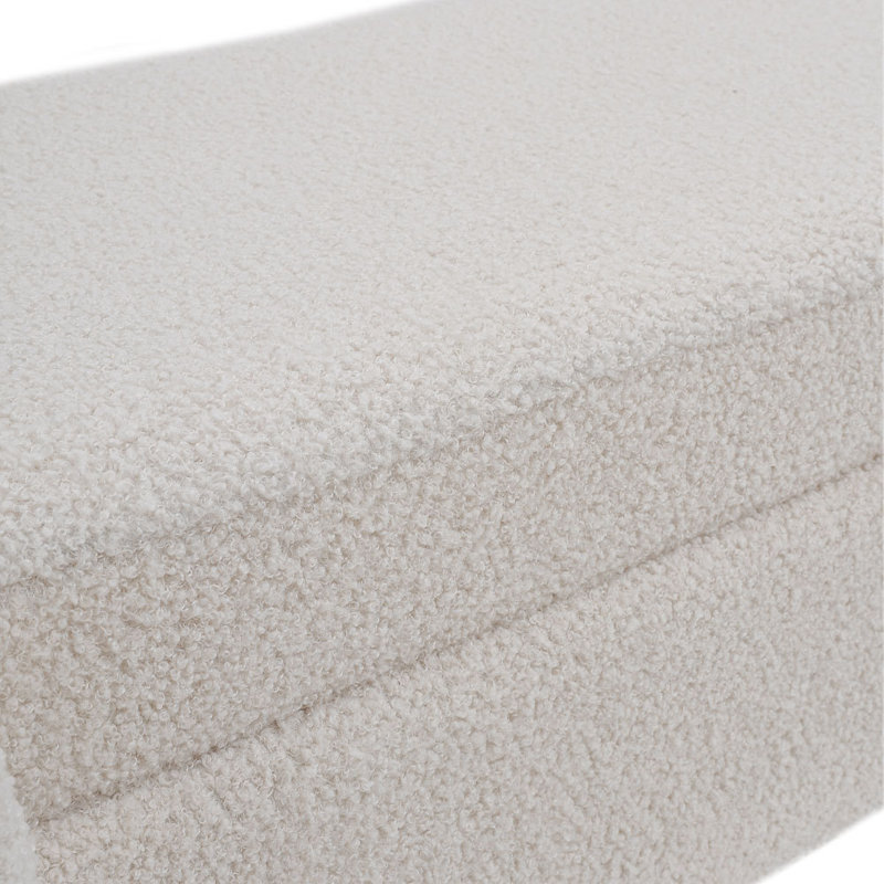 Raymund Upholstered Accent Bench, White