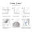 5.4 in. x 78.7 in. Privacy Frosted Glass Window Film 3D Static Decoration Stained Glass Window Decal