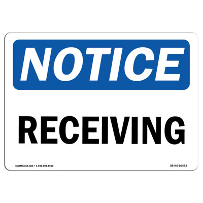Notice - Notice Receiving Sign