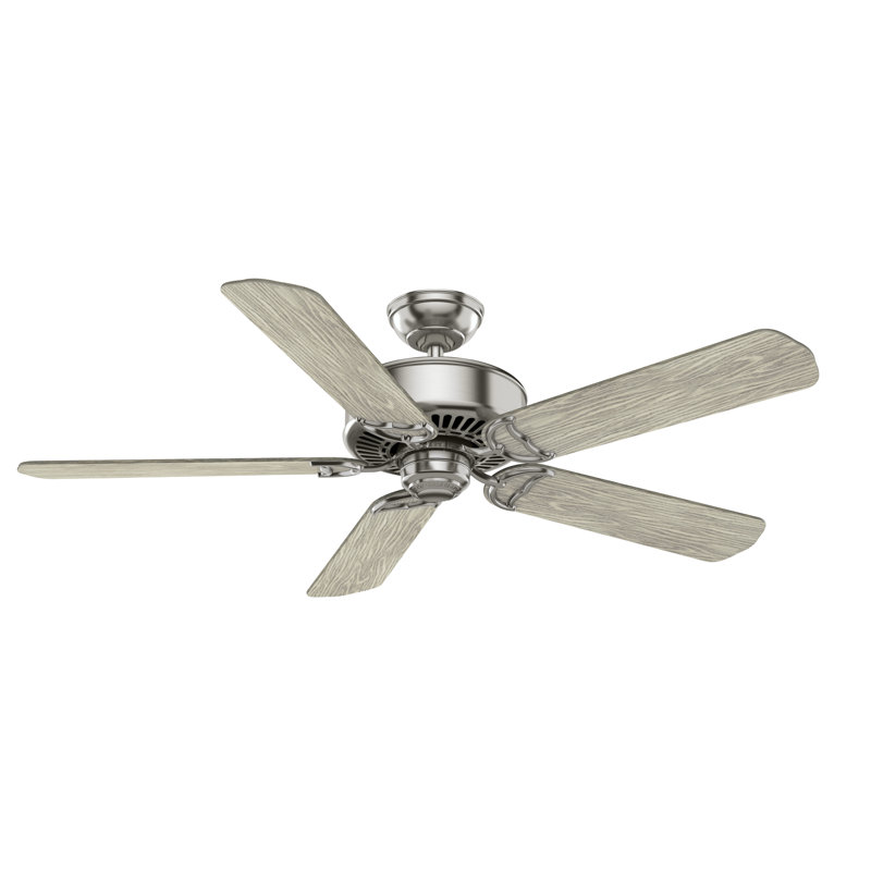 52" Axial Ceiling Fan With LED Light Kit And Wall Control, White
