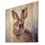 Lapin, art mural en bois, imprimé animal mignon - Sweet Rabbit I-1912328940