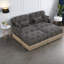Canapés modulaires à assise profonde, salon moderne léopard chenille
