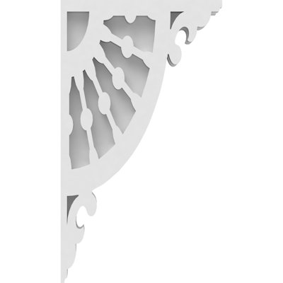 1 7/8"W X 8"D X 14"H Wagon Wheel Architectural Grade PVC Corbel