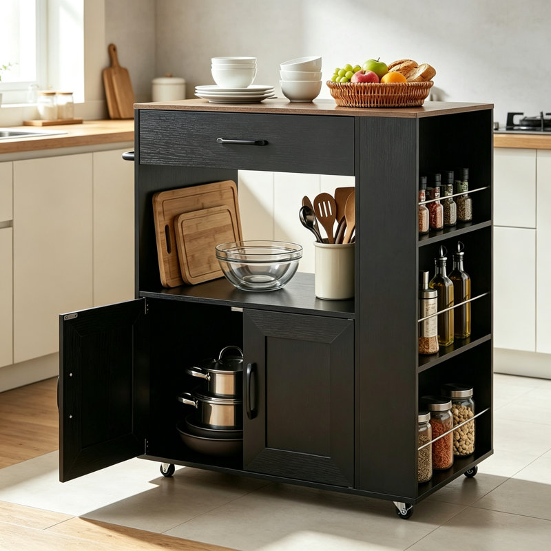 75 cm W Kitchen Island with
