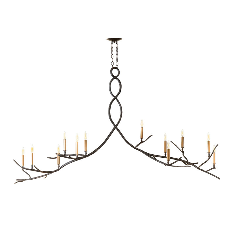Chalet Linear Branch Chandelier