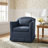 Mcgee Modern Farmhouse Slipcovered Swivel Armchair-1500002948