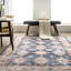 Tapis vintage lavable en machine à médaillon pour le salon, la chambre à coucher, la cuisine et la salle à manger-96463287