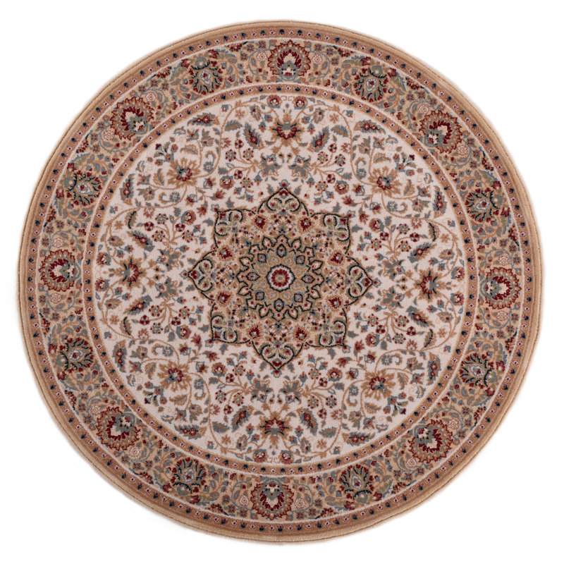 Beige Area Rug, Rund 200 cm