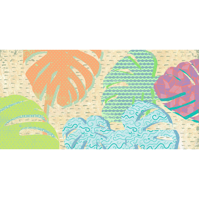2CG6286 Leaves Décor by Eve C. Grant - Wrapped Canvas Art Prints, 50cm H x 100cm W x 4cm D