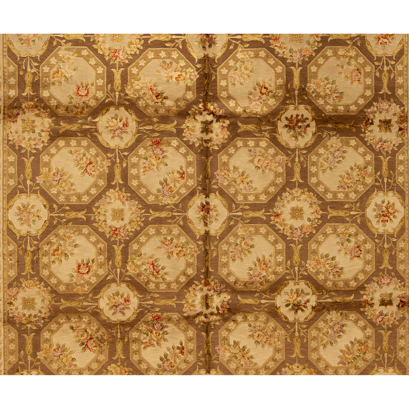 Handmade Silk and Wool Area Rug