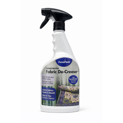 ForceField Fabric De-Crease Professional Wrinkle Release Spray with Soil & Static Control