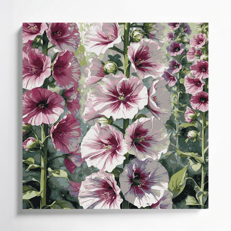 Watercolor Botanical 38 Beige Canvas Wall Art, 8" H x 8" W