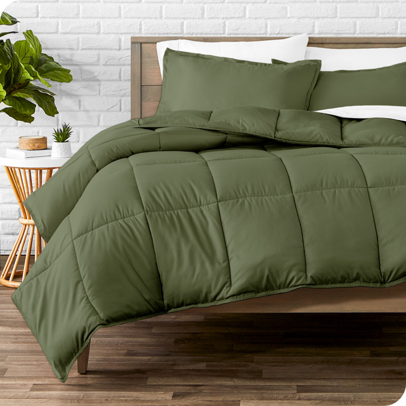 Soft All Season Comforter Set, Cypress, Twin Comforter + 1 Standard Sham