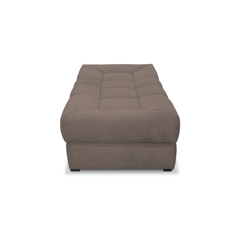 Upholstered Chaise Lounge, Brown