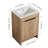 24.09'' Single Bathroom Vanity with Ceramic Top-94416403-94416404