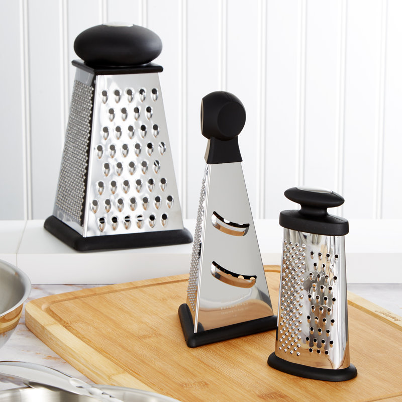 Essentials 9" Stainless Steel 4-Sided Square Grater
