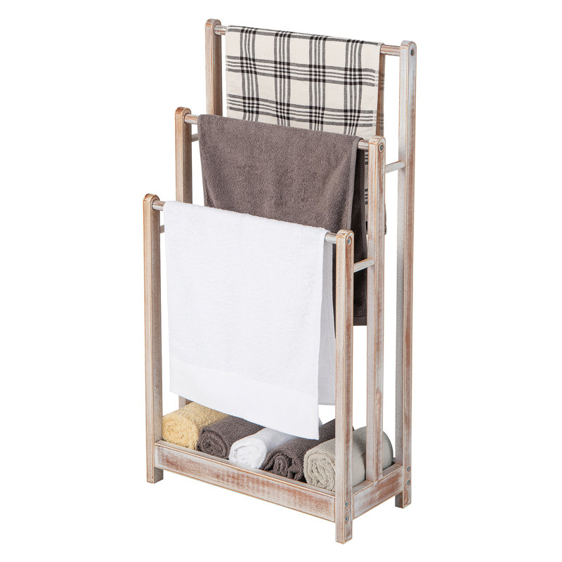 Dormont Wood 1 Freestanding Towel Stand, White