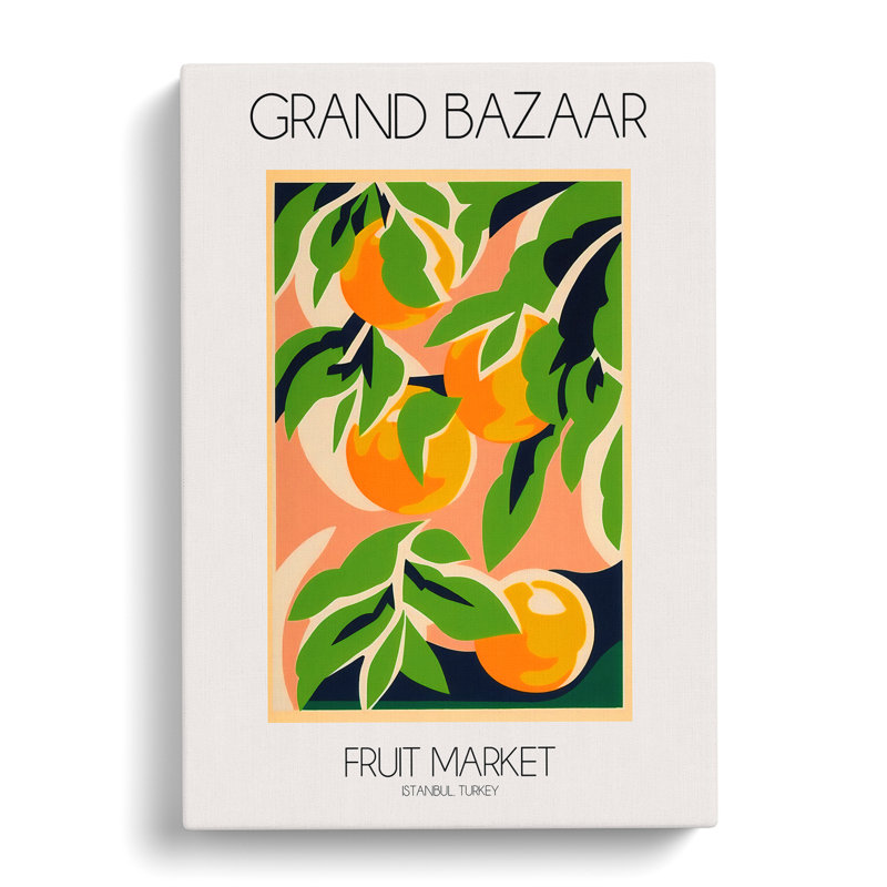 Grand Bazaar Fruit Market Exhibition 2 - Wrapped Canvas, 50cm H x 35cm W x 3cm D