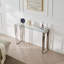 Table de console moderne avec plateau en verre