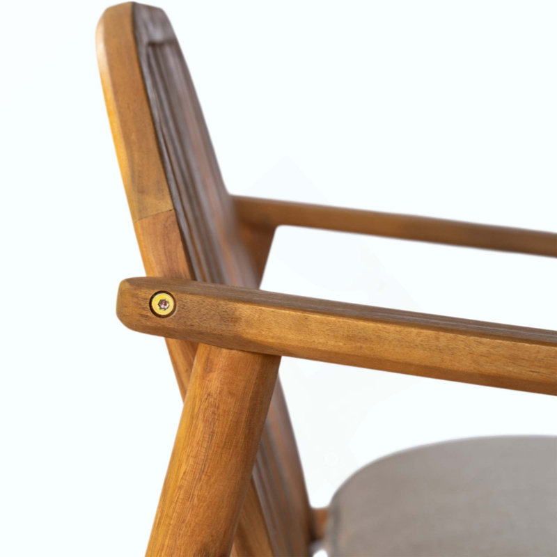 Fauteuil club avec coussin, ensemble de 2