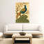 Art mural bleu, faisan bleu et fleurs-129094987