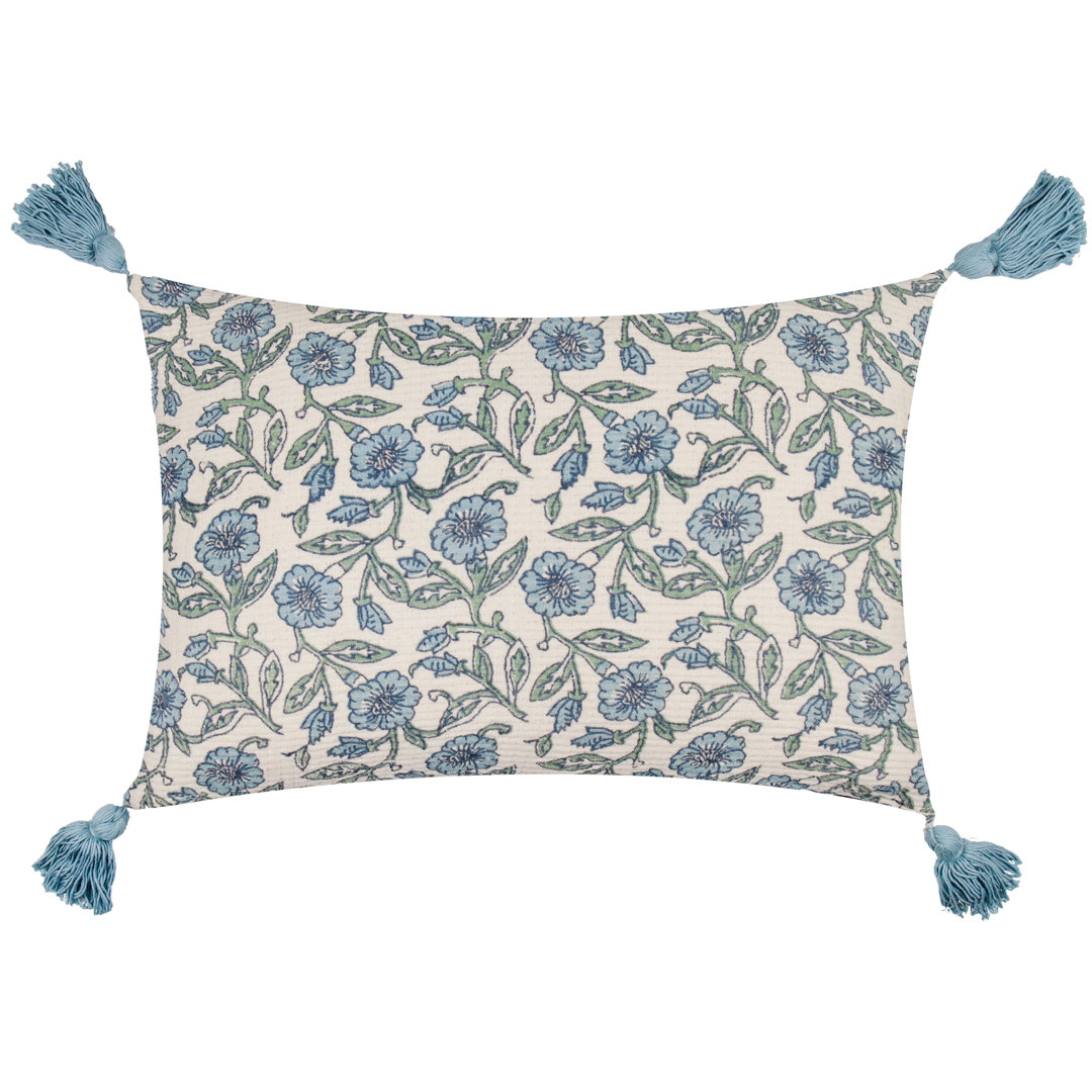 Delphine Floral Rectangular Cushion